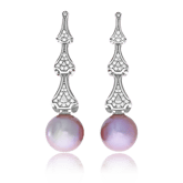 Ohrschmuck in Weissgold mit Mingperlen und Brillanten aus der Eternity Kollektion der Goldschmiede OBSESSION Zürich und Wetzikon