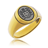 Wappenring in Weissgold angefertigt auf Kundenwunsch von der Goldschmiede OBSESSION Zürich und Wetzikon