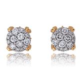 Ohrstecker in Rotgold mit Brillanten Pave aus der Gremlin Baby Kollektion der Goldschmiede OBSESSION Zürich und Wetzikon