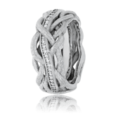 Schmuckring in Weissgold mit Brillanten aus der Unendlichen Geschichte Kollektion der Goldschmiede OBSESSION Zürich und Wetzikon