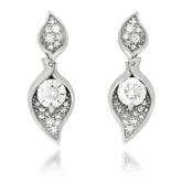 Ohrschmuck in Weissgold mit Brillanten aus der Kalla Kollektion der Goldschmiede OBSESSION Zürich und Wetzikon