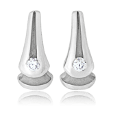 Ohrstecker in Weissgold mit Brillanten aus der Gremlin Kollektion der Goldschmiede OBSESSION Zürich und Wetzikon