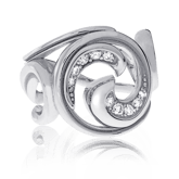 Ring in Weissgold mit Brillanten aus der Gipsy Kollektion der Goldschmiede OBSESSION Zürich und Wetzikon