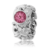 Ring in Weissgold mit einem pinken Turmalin und Brillanten aus der Lilly Rose Kollektion der Goldschmiede OBSESSION Zürich und Wetzikon