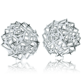 Ohrclips in Weissgold aus der Milchstrasse Kollektion der Goldschmiede OBSESSION Zürich und Wetzikon