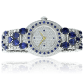 Spezialanfertigung Saphir und Diamant Uhr aus unserem Juwelier-Atelier in Zürich und Wetzikon