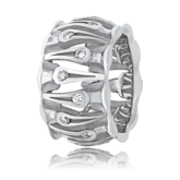 Schmuckring in Weissgold mit Brillanten aus der Gremlin Kollektion der Goldschmiede OBSESSION