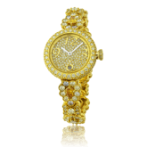 Spezialanfertigung Edelstein und Diamant Uhr aus unserem Juwelier-Atelier in Zürich und Wetzikon