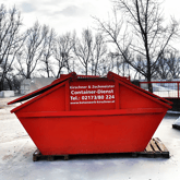 Kirschner & Zechmeister Container Mulde zur Entsorgung von Bauschutt Aushub Beton 