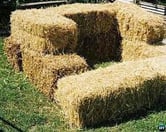 Compost bin made using bales