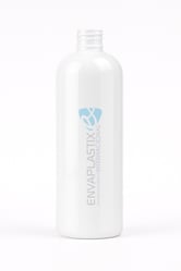 Envase boston 500ml. blanco, Botella PET blanca