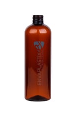 Envase PET boston ámbar 500ml., Botella PET ámbar