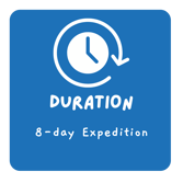 Duration icon for Luxury Citizen Science Expeditions - Galapagos Shark Diving