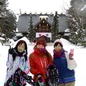 北海道旭川市　早朝ハイク　なまらしばれる　北彩都ガーデン＆上川神社