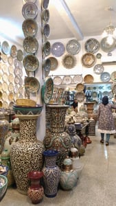 素敵なデザインの陶器がいっぱいのお店