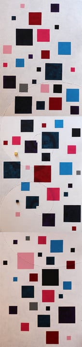 Thank you 1   P8×3   333mm×1365mm(3pieces)  Acrylic, wood 2011