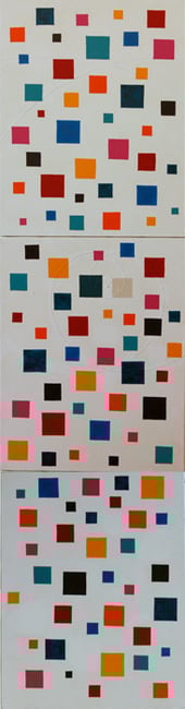 Thank you 2   F6×3   318mm×1230mm(3pieces)  Acrylic, wood 2014