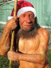 Selbst der Neandertaler feiert mit