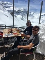 Im Restaurant Ospizio La Veduta.