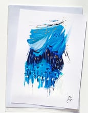 Elisabeth Augendre artiste peintre en Ariège acryliques originlaes sur papier paysage impressionnisme