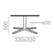 Andreu World QUATTRO Occasional Table Outdoor furniture puntod