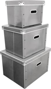 収納箱　３サイズ　グレー