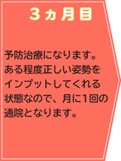 ３か月目には、月に1回程度