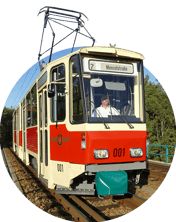 Stadtführung per Tram - Tatra-Prototyp in Potsdam