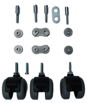 Caster kit for partitions
