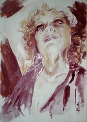 L'autoritratto dipinto col vino Cirò da Maria Teresa Pirillo 