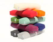 Pranayama Kissen mit Kapok, Farben: Burgundy rot, Pflaume, Olive grün, Sand, Orange, Blau, Tea green, Dark grey, Light grey