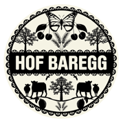 Hof Baregg - Logo im Scherenschnitt-Stil