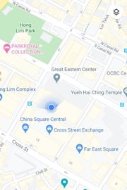 DIRECTIONS: walk down Pickering St., walk under Great Eastern Building, cross Hokkein St., walk under the shop houses into the tree-lined alley, turn right - we're the orange door on the right. PARKING: Great Eastern Centre Car Park