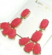 kate spade　ネオンピンクピアス