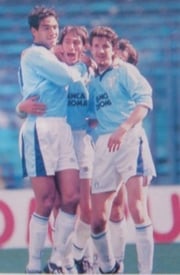 Heimtrikot. Sponsor Banca di Roma.