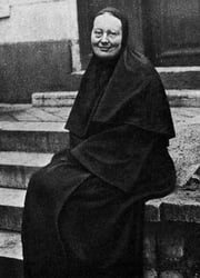 Black and white photograph  from the 1930s  of Orthodox Saint Mother Maria