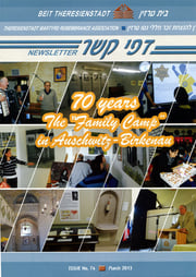 ＜テレジンの家＞から送られてくるニュースレター。若い世代に語り継ぐための活動が続けられている。