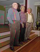 Die Solisten Ruedi Geiger, Ruedi Brunner und Ernst Wermuth (v.l.n.r.)