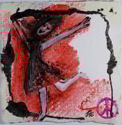 Dispersion und Tusche auf geschöpften Papier. 8x8 cm, 110€