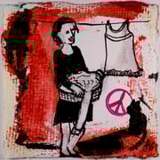 Dispersion und Tusche auf geschöpften Papier. 8x8 cm, 110€