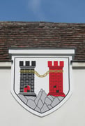Stadtwappen am Gemeindeamt