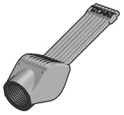 3D printed nozzle 15mm wide (SL38-75-15-5-2,0-TI)