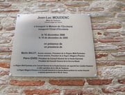 Plaque d'inauguration 2006