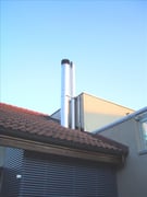Abgasanlage von Heizung und Cheminée Fisa AG, Kaminbau