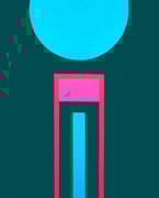 Mi propio sol - Serie Mutaciones del Espíritu - Acrílico sobre tela - 60 x 50 cm - 2024 - ©María de la Vega | SpiritusDLV