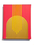 Radiante-cúpula dorada- Serie mutaciones del Espíritu- 24x30cm-2025 - ©María de la Vega/SpiritusDLV