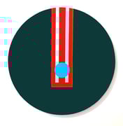 Desde Alcyone - Serie Mutaciones del Espíritu - Acrílico sobte tela - 30 cm de diámetro - 2023 -  ©María de la Vega | SpiritusDLV