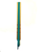 Planos de acompañamiento - Serie Mutaciones del Espíritu - Acrílico sobre tela y textil manufacturado - 10 x 118cm -  2022 -  ©María de la Vega | SpiritusDLV