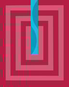 Dos versiones de la misma historia - Mutaciones del Espíritu - Acrílico sobre tela - 60 x 50 cm - 2024 - ©María de la Vega | SpiritusDLV