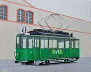 Bild Nr.27 Das letzte Basler Tram in Lörrach (D) am 31.August 1967, 100x80 - auch als Ansichtskarte erhältich unter www.tramoldtimer-basel.ch